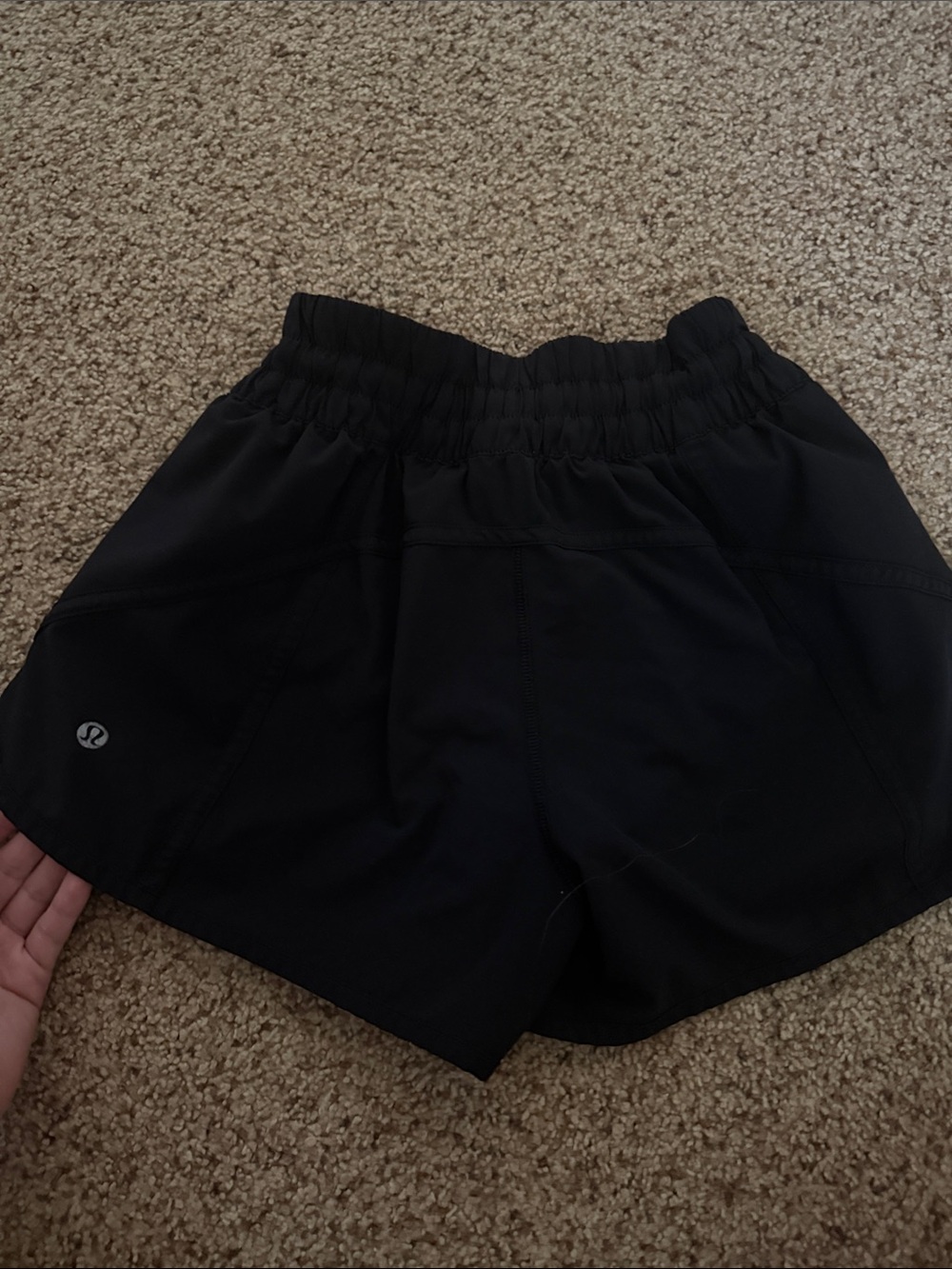 Women's Lulu Black Athletic Shorts